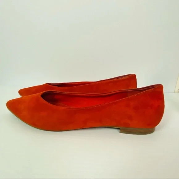 Marc Fisher Altair Flat Size 8 Pointed Slip On Shoe Suede Leather - Picture 3 of 5